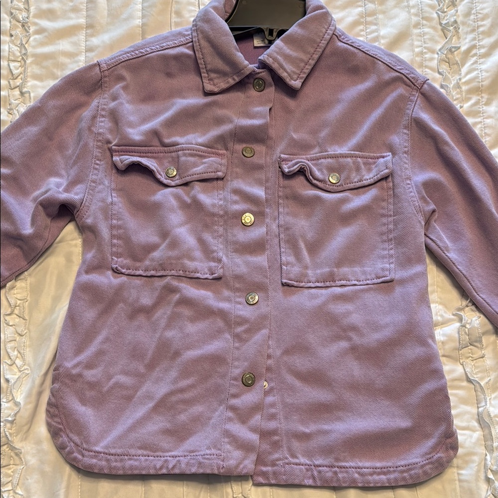Zara Lilac Collared Jacket